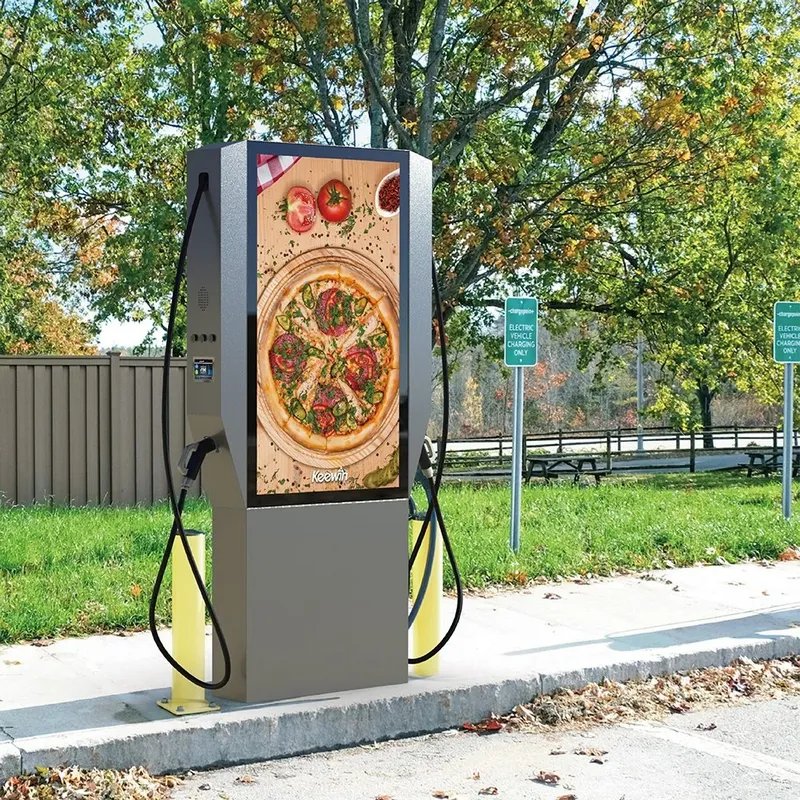 EV Charging Station Advertising Display