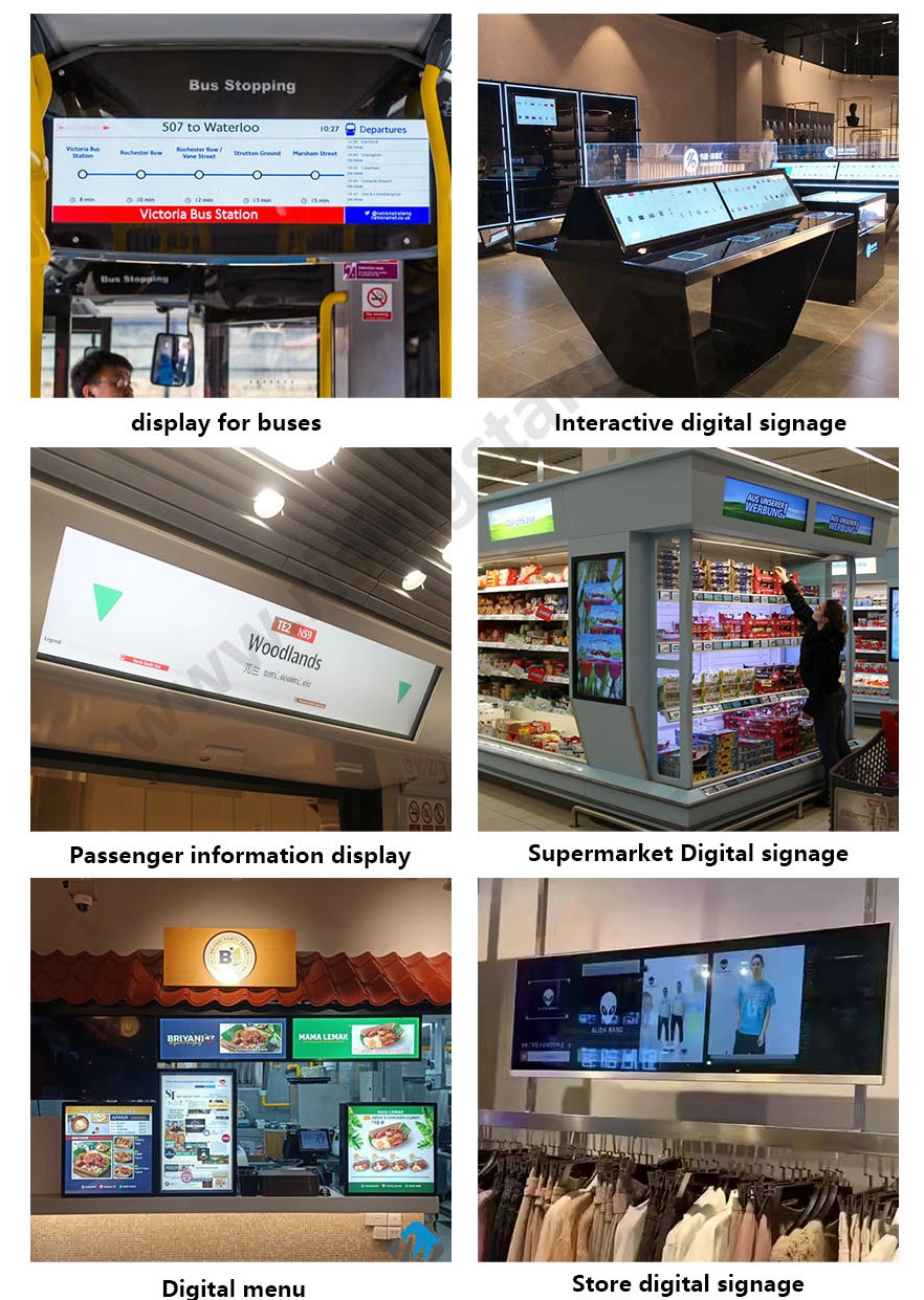 Stretched Passenger Information Displays for Railways